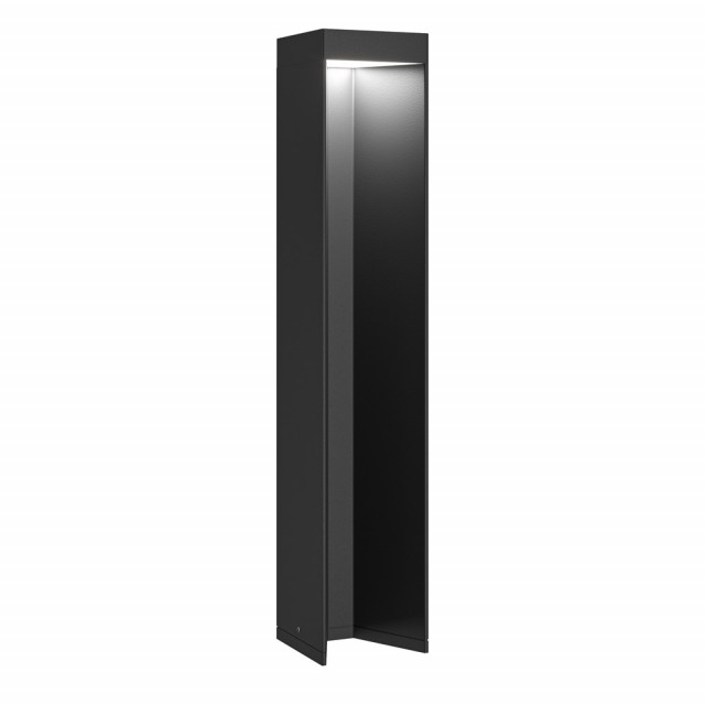 Stalp de iluminat pentru exterior negru din metal cu LED 45 cm Essen Maytoni