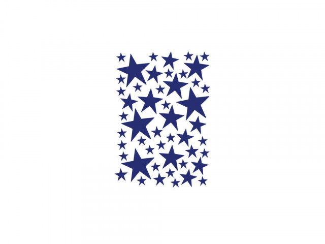 Sticker albastru pentru perete din fibre sintetice Mini Stars Ferm Living