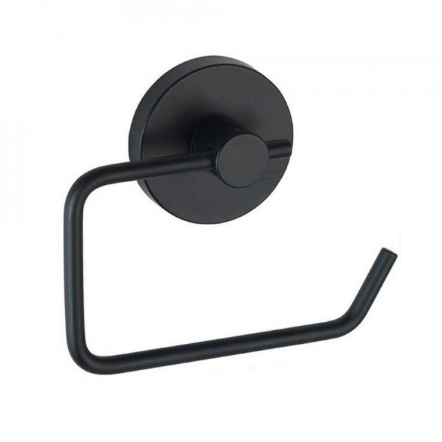 Suport hartie igienica negru din metal Milazzo Wenko
