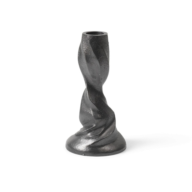 Suport lumanare negru din metal 13 cm Gale Ferm Living