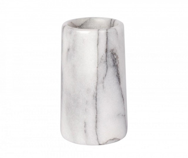 Suport pentru periuta de dinti gri din marmura 7x13 cm Onyx Wenko