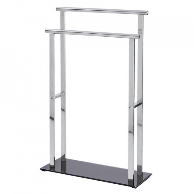 Suport prosoape argintiu din metal 50 cm Lava Avy Wenko