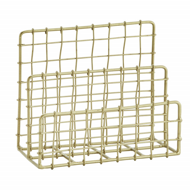 Suport reviste auriu din metal Joseph Madam Stoltz