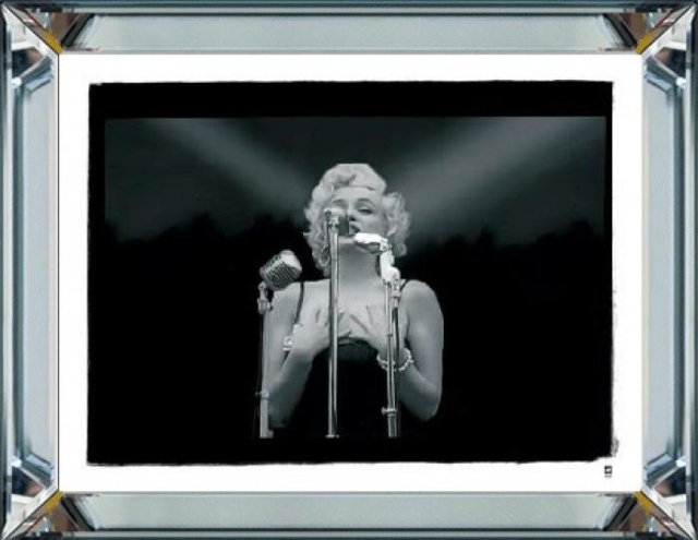 Tablou alb/negru din sticla 50x60 cm Marilyn 7 Ter Halle