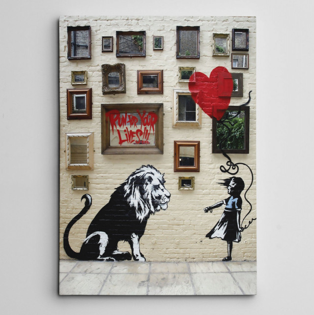 Tablou multicolor din bumbac 50x70 cm Lion The Home Collection