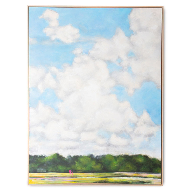 Tablou multicolor din canvas si lemn 123x163 cm Dutch Sky HKliving