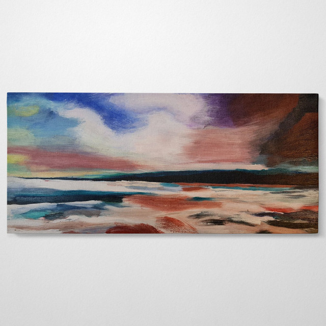 Tablou multicolor din fibre naturale 50x120 cm Sky The Home Collection