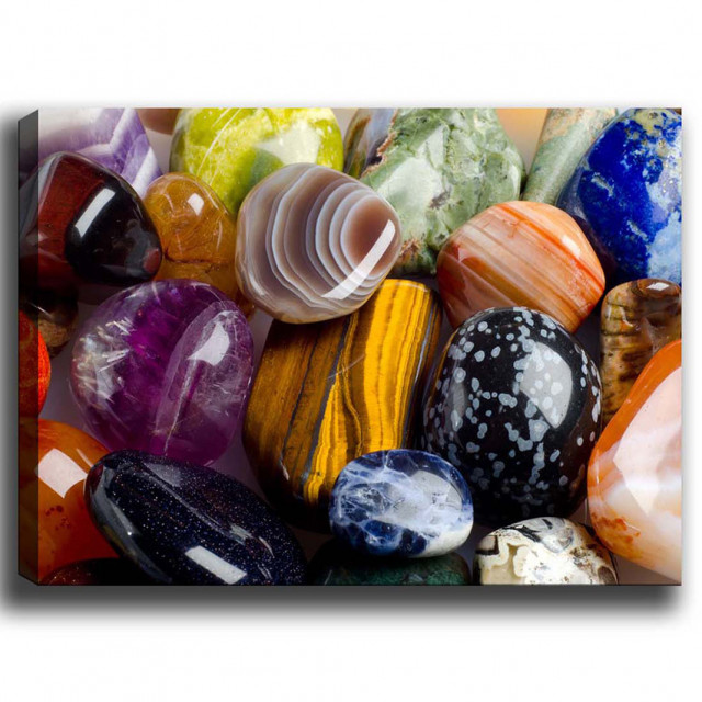 Tablou multicolor din fibre naturale 50x70 cm Stone The Home Collection