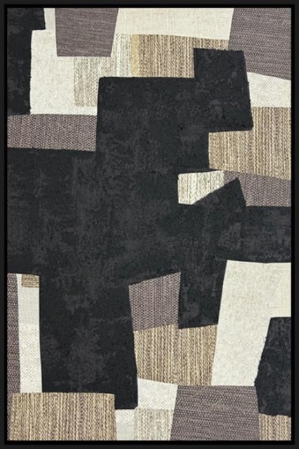 Tablou multicolor din fibre naturale 80x120 cm Geos Ter Halle