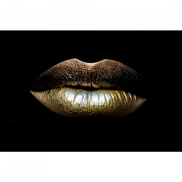 Tablou multicolor din sticla 80x120 cm Lips Ter Halle