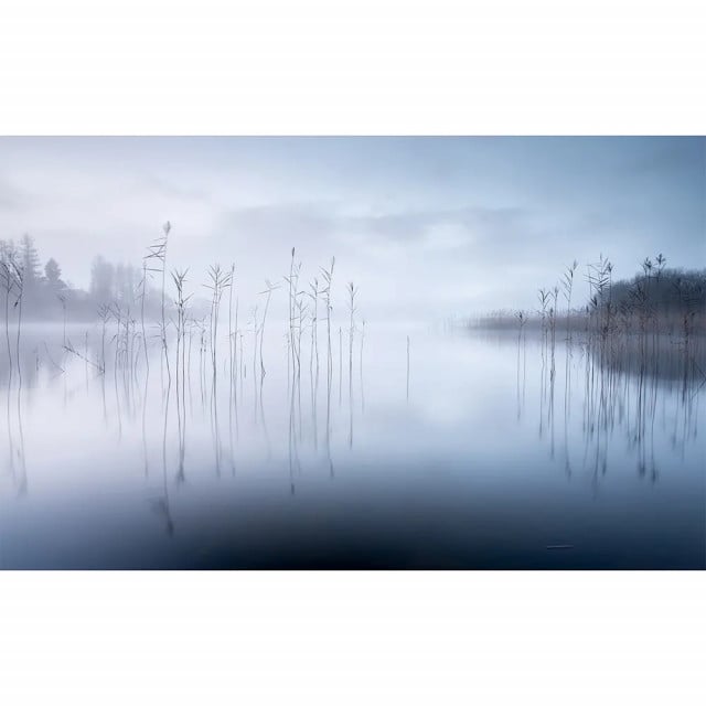 Tapet albastru deschis din hartie Calm Lake Rebel Walls