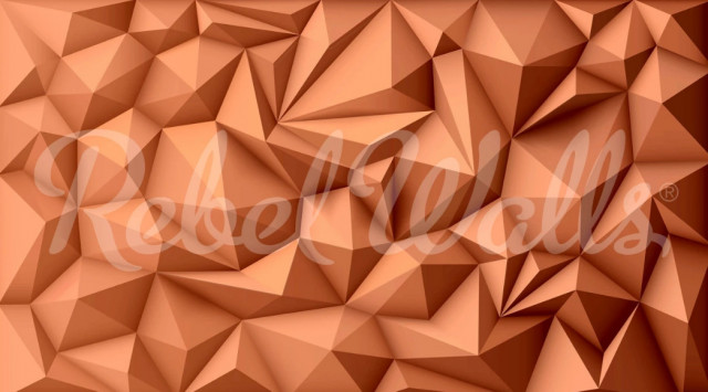 Tapet portocaliu din hartie cu fibre de nailon Acoustic Panel Rebel Walls