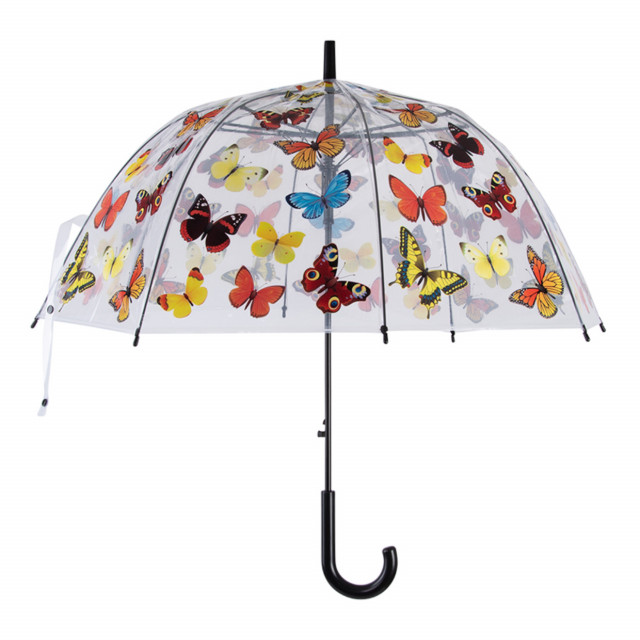 Umbrela multicolora din polipropilena si otel Butterfly Esschert Design