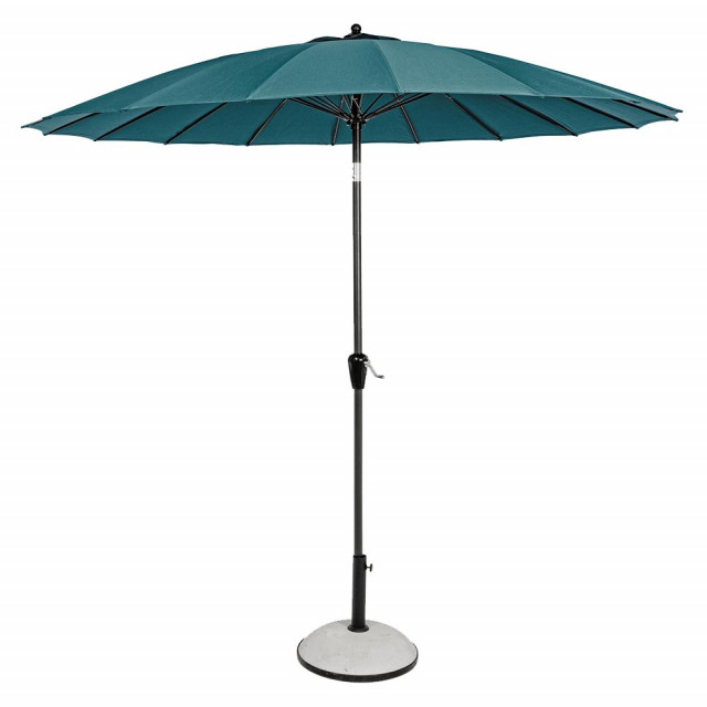 Umbrela soare albastra/gri carbune din fibre sintetice Atlanta Bizzotto
