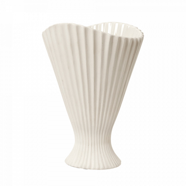 Vaza alb antic din ceramica 31 cm Fountain Ferm Living