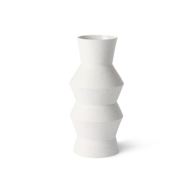 Vaza alba din ceramica 29 cm Angular HKliving