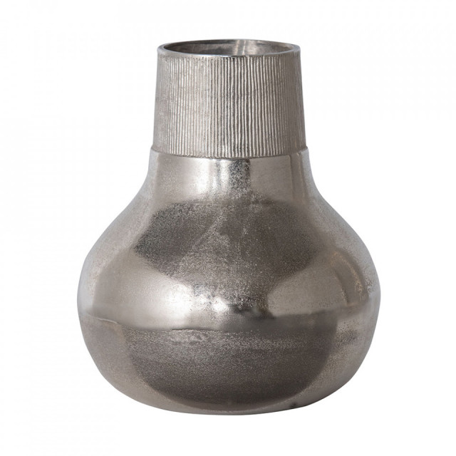 Vaza argintie din aluminiu 36 cm Metal BePureHome