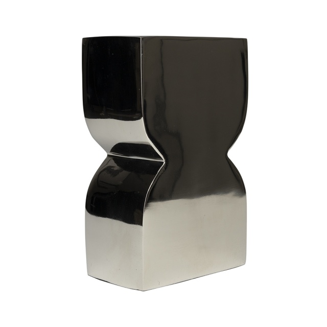 Vaza argintie din metal 27 cm Shiny Zuiver