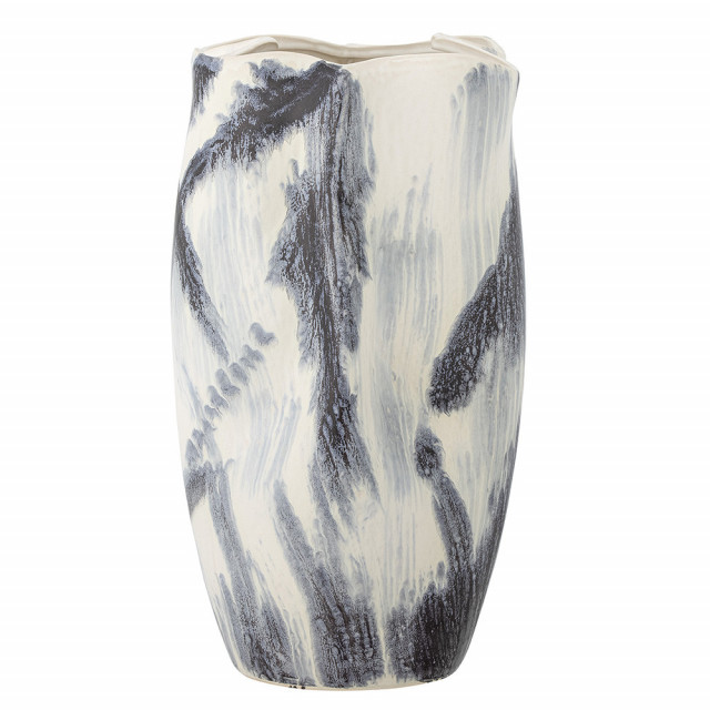 Vaza crem/neagra din ceramica 37 cm Elira Bloomingville