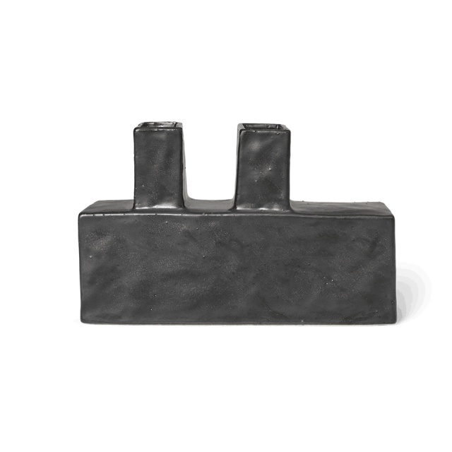 Vaza neagra din ceramica 17 cm Koa Ferm Living