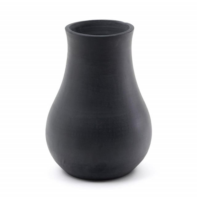 Vaza neagra din ceramica 42 cm Silaia Kave Home
