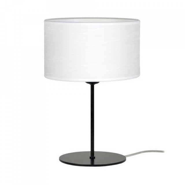 Veioza alba/neagra din textil si otel 37 cm Arashi Sotto Luce
