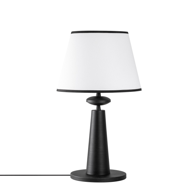 Veioza neagra/alba din metal 55 cm Pardo The Home Collection