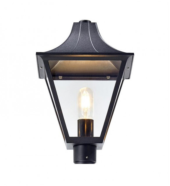 Abajur pentru stalp de iluminat negru/transparent din metal Dandy Head Markslojd