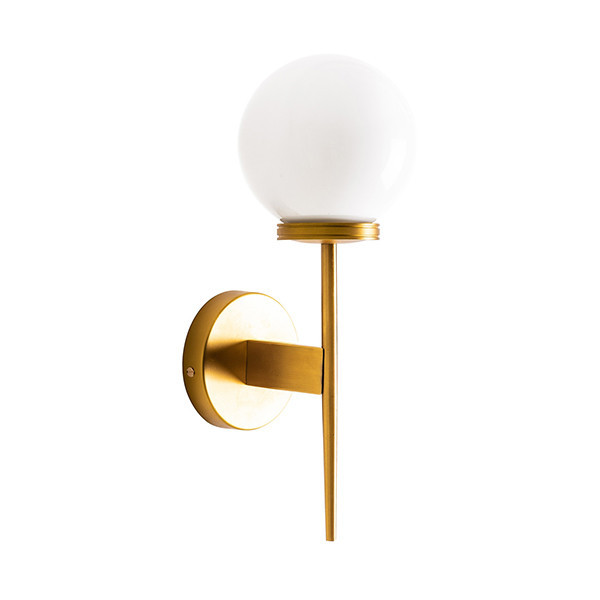 Aplica alba/aurie din sticla Bola Vical Home