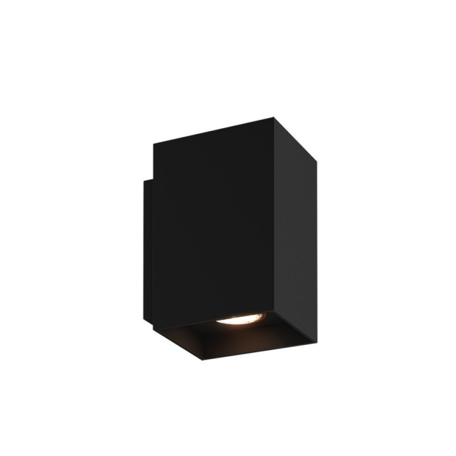 Aplica neagra din aluminiu cu 2 becuri Sandy Square Zuma Line