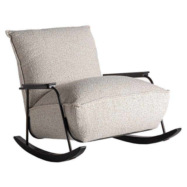 Balansoar bej/negru din textil Zwalm Vical Home