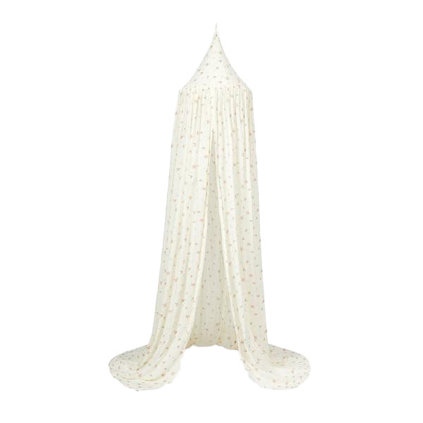 Baldachin multicolor din bumbac organic Windflower Creme Cam Cam