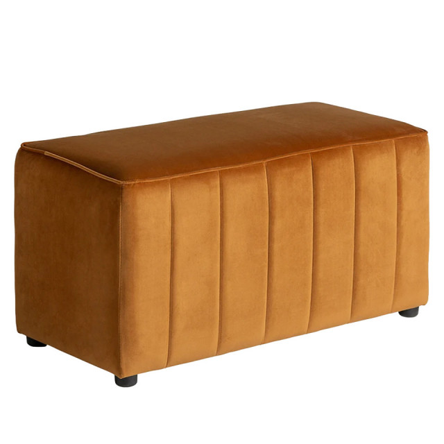 Bancheta ocru din catifea 91 cm Marsa Vical Home