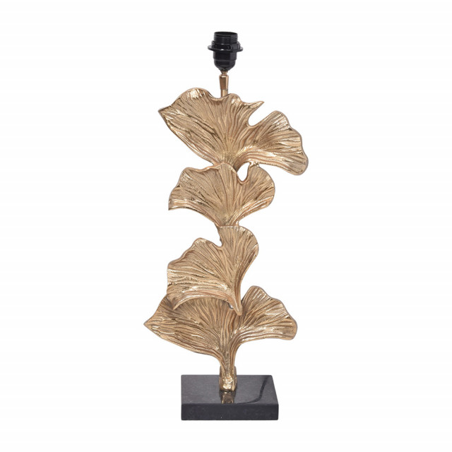 Baza pentru veioza aurie/neagra din marmura 38 cm Gingko The Home Collection