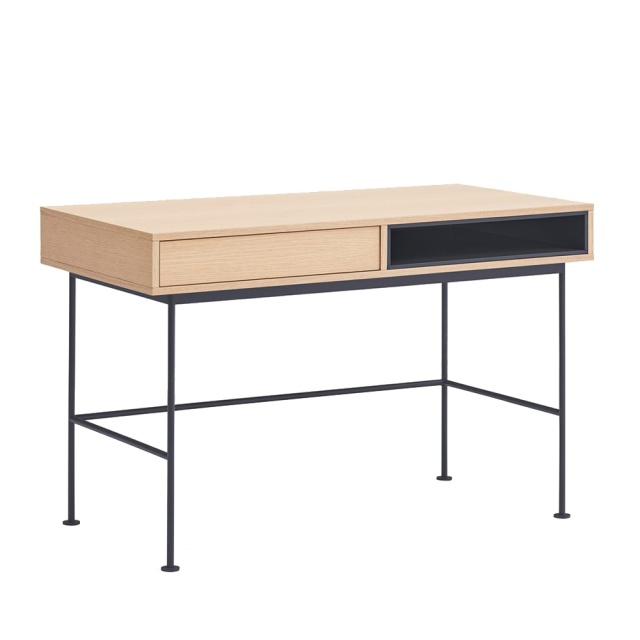 Birou maro/gri antracit din metal 60x120 cm Yoko Teulat