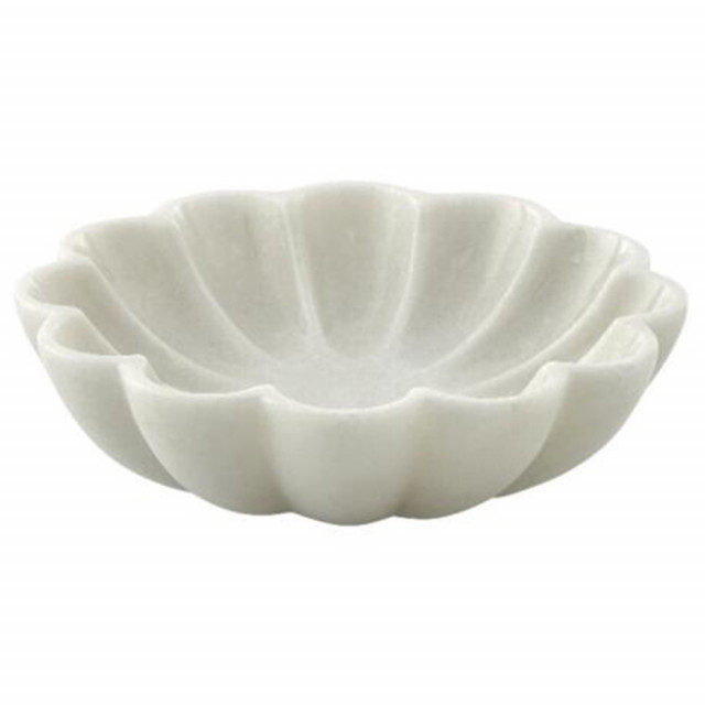Bol decorativ alb din marmura 20 cm Ellia Lene Bjerre