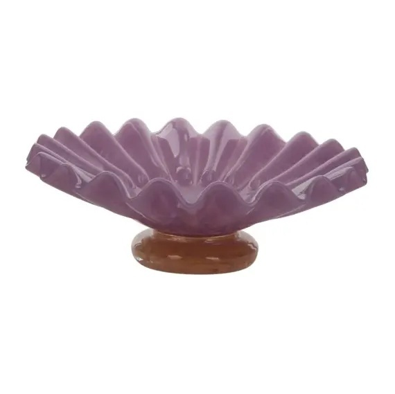 Bol decorativ mov din sticla 25 cm Beaudyle Richmond Interiors