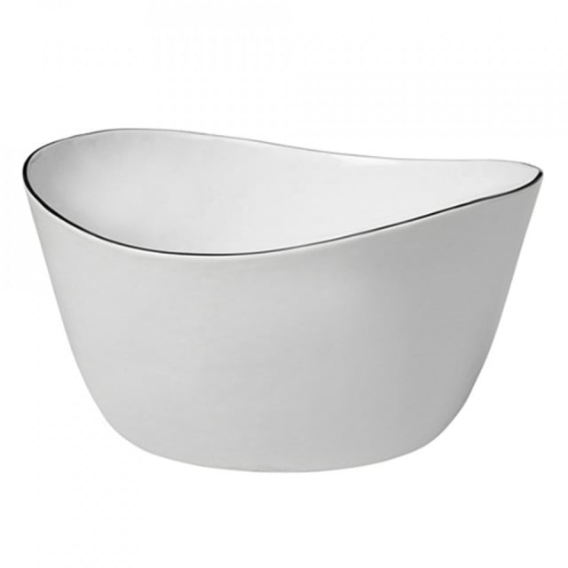 Bol pentru salata alb/negru din ceramica 24 cm Salt Broste Copenhagen