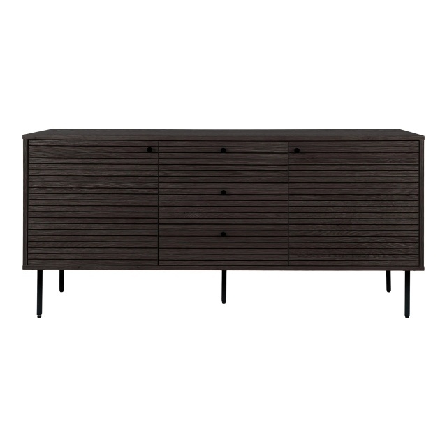 Bufet inferior maro inchis din metal 150 cm Kyoto House Nordic