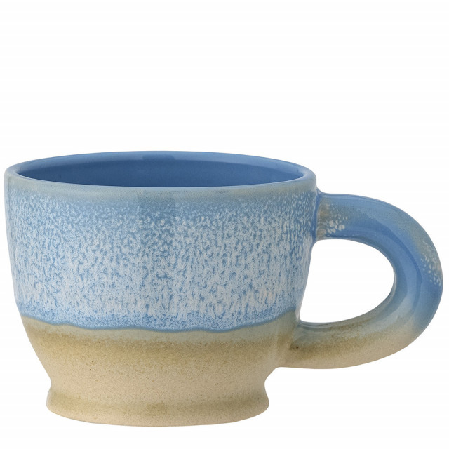 Cana albastra/maro din ceramica 300 ml Safie Bloomingville