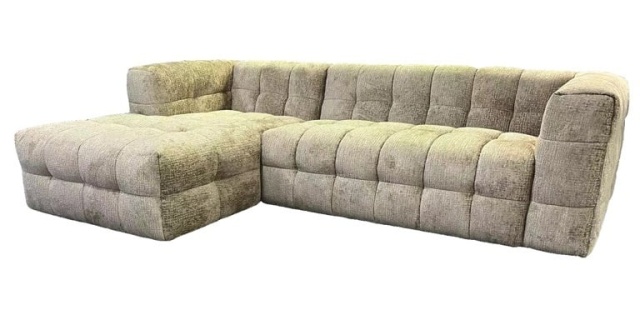 Canapea cu colt crem din textil 264 Merrol Left Richmond Interiors