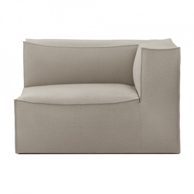 Canapea modulara bej din textil 120 cm Catena Armrest Right Ferm Living