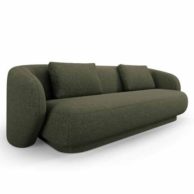 Canapea verde din textil pentru 3 persoane Camden Besolux