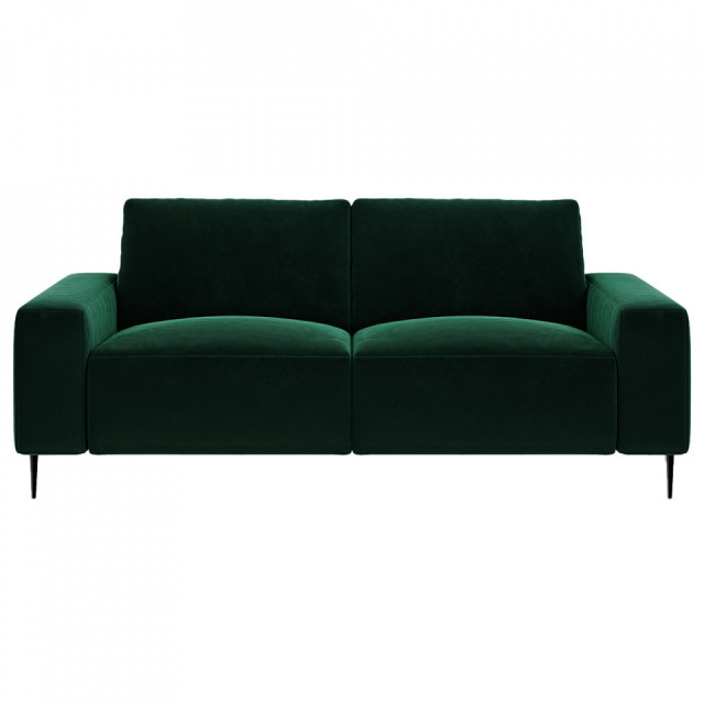 Canapea verde inchis din textil pentru 2,5 persoane Tendo Mesonica