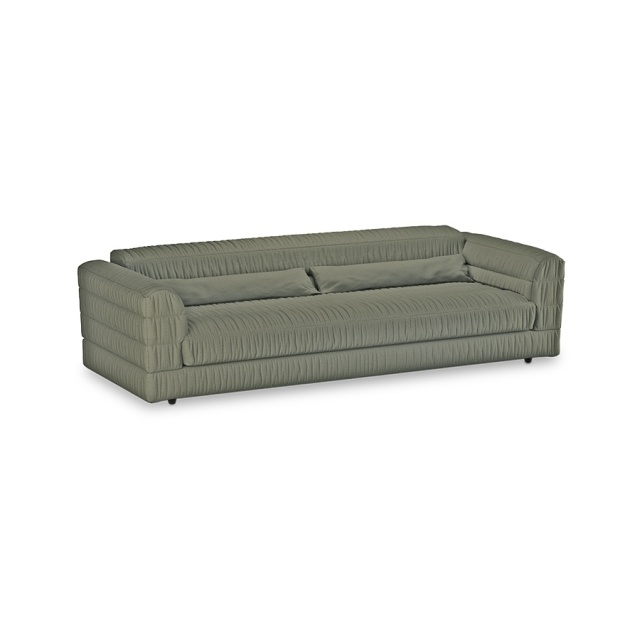 Canapea verde oliv din bumbac 274 cm Club Wander HKliving