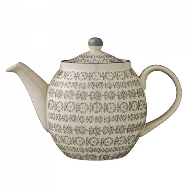 Ceainic gri din ceramica 1,2 L Katine Bloomingville