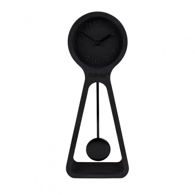 Ceas de masa cu pendul negru din ciment 6x15 cm Pendulum Time Zuiver