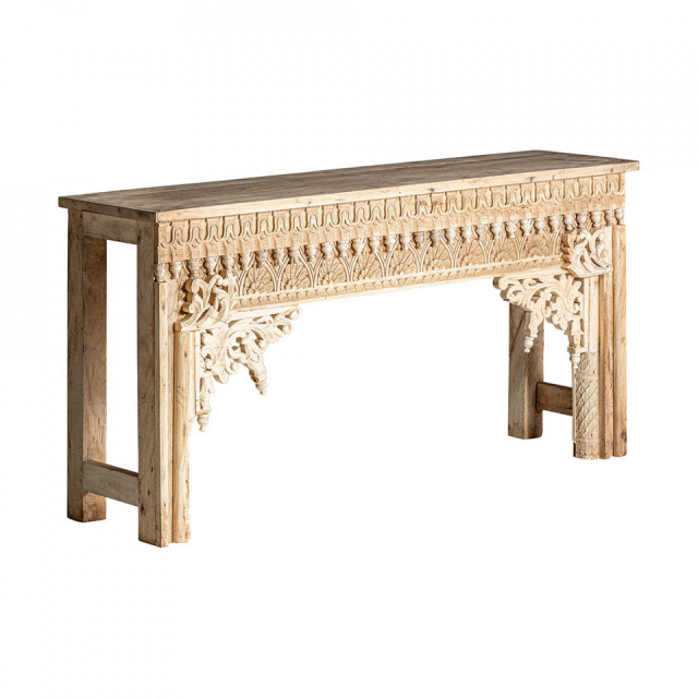 Consola maro din lemn 152 cm Bekily Vical Home