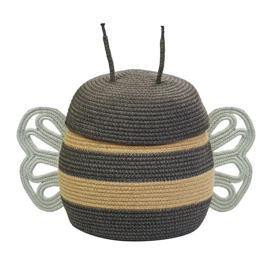 Cos cu capac multicolor din bumbac Mama Bee Lorena Canals