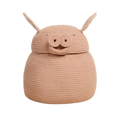 Cos cu capac roz din bumbac Peggy Lorena Canals